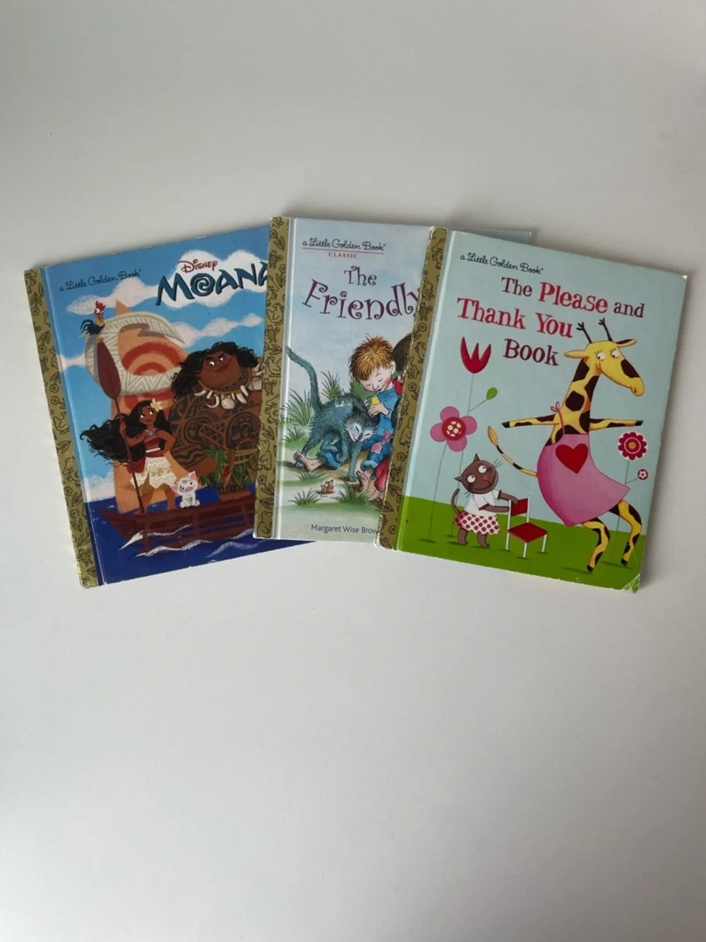 Little Golden Books Classic Kids Story Book Set - Blue, Light Blue, Green Covers